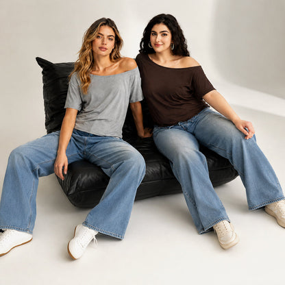 Women's Solid-Color Versatile Short-Sleeve Top
