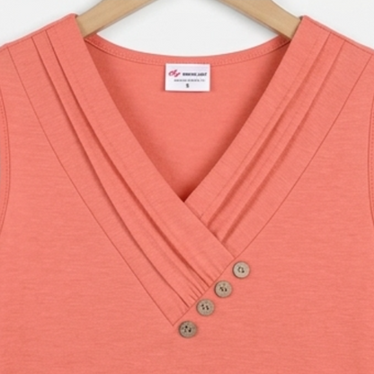 Women Summer Button Down V Neck T Shirts Sleeveless Loose Fit Fashion Tops